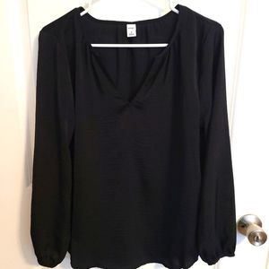Old Navy : Black Long Sleeve Blouse Size M